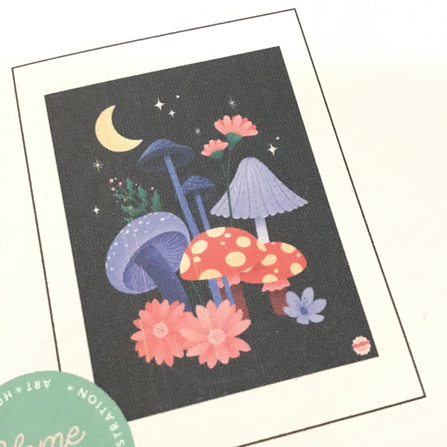Tea Towel - Mushroom Moonlight