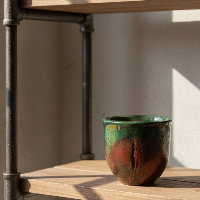 Raku Planter Bowls - Lustre Glaze Inside & Out