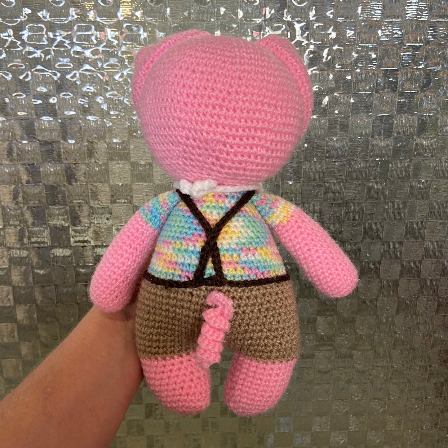 Standing Piglet Crochet Toy