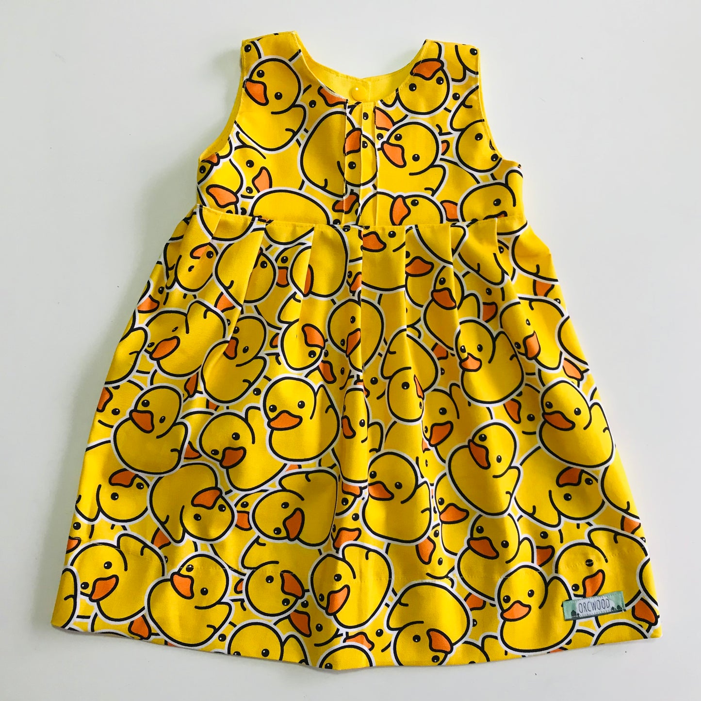 Girls empire handmade dress - Duckies