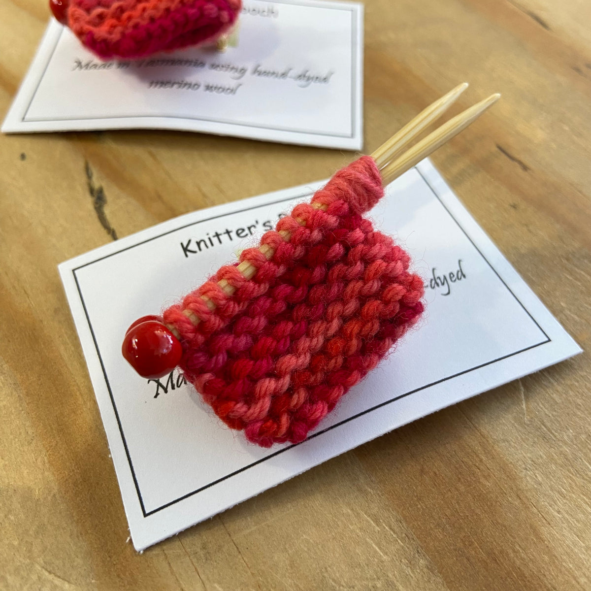 Handcrafted Knitter's Brooch