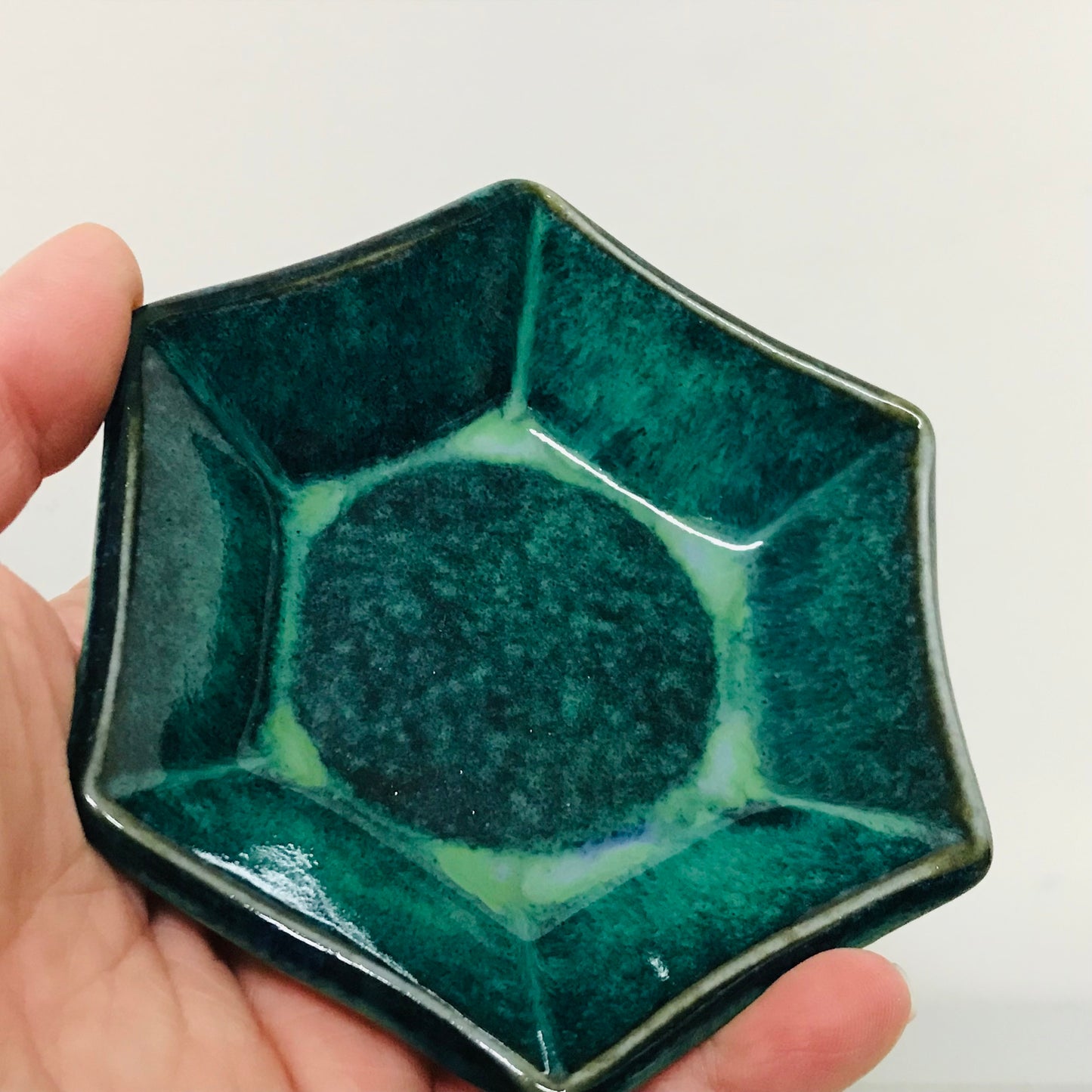 Handthrown Pottery Hexagon & Triangle Trinket Dishes