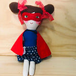 Handmade One-Of-A-Kind Superhero Cloth Doll