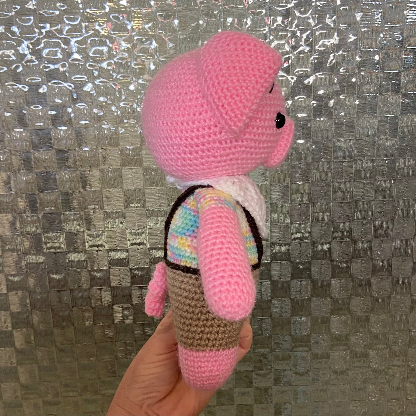 Standing Piglet Crochet Toy