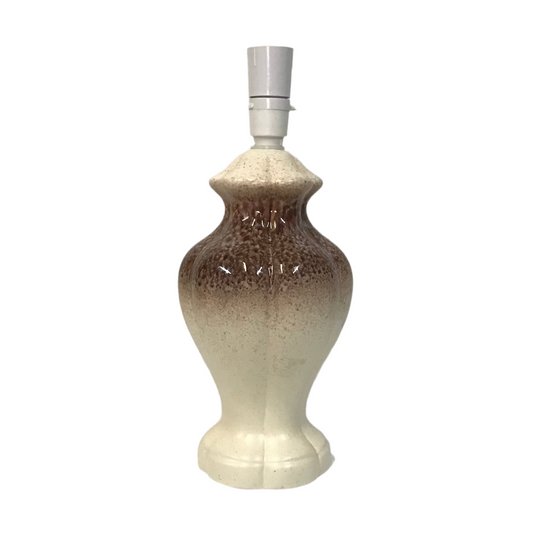 Lamp Base Only - MCM French Brown Ceramic Table Lamp