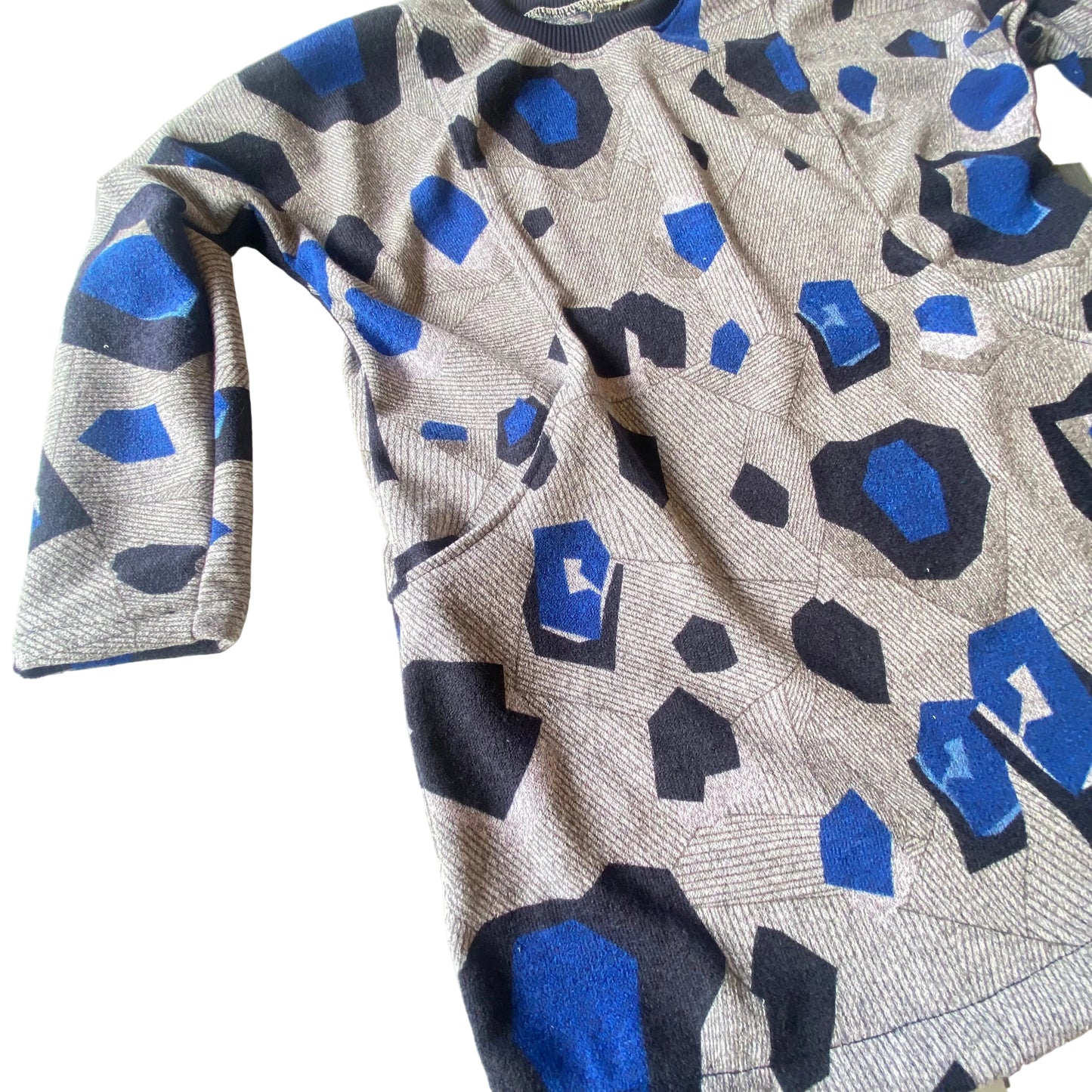The Pocket Rocket Handmade Dress - Blue Geo