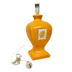 Oversized Orange floral Table Lamp
