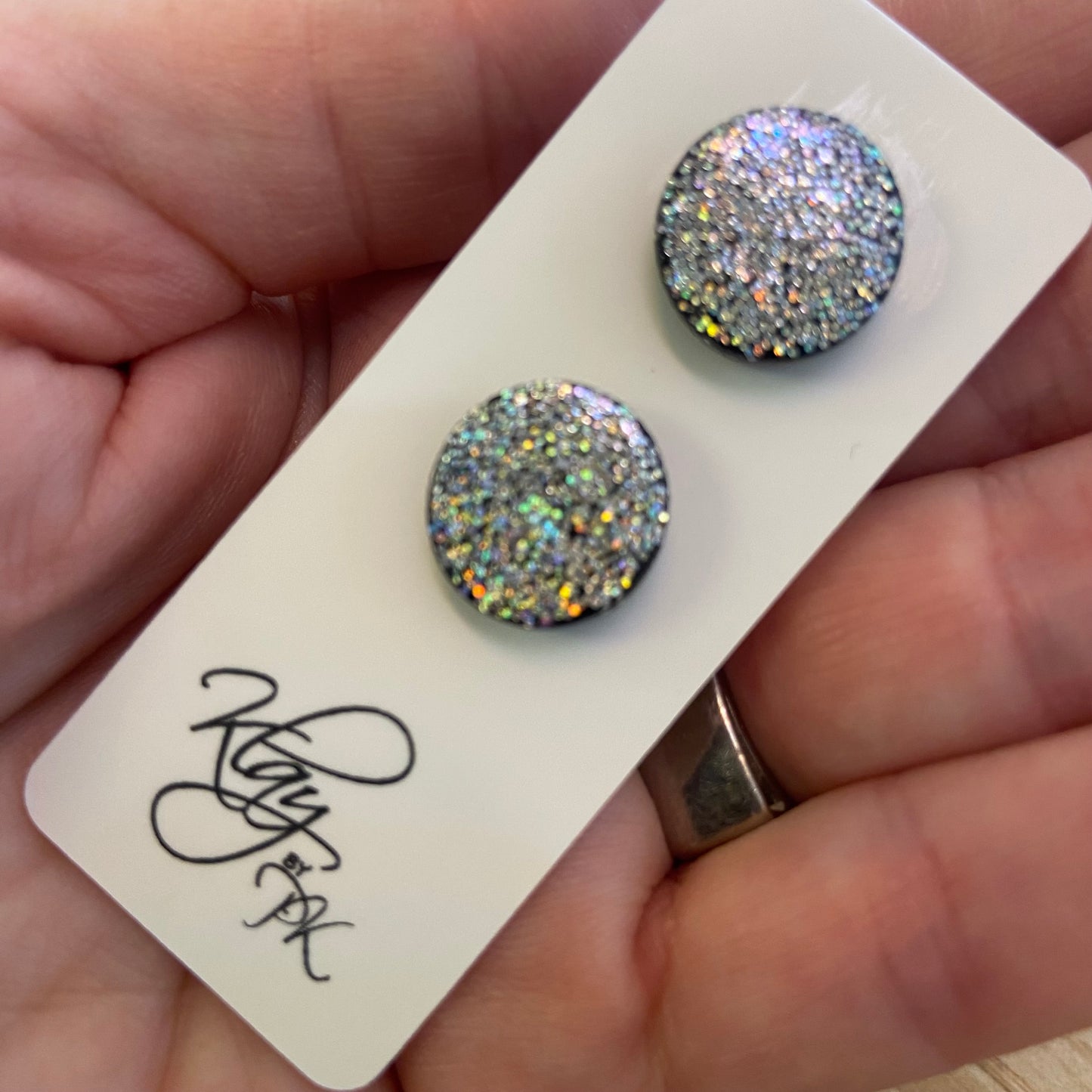 Handmade Polymer Clay Earrings - studs