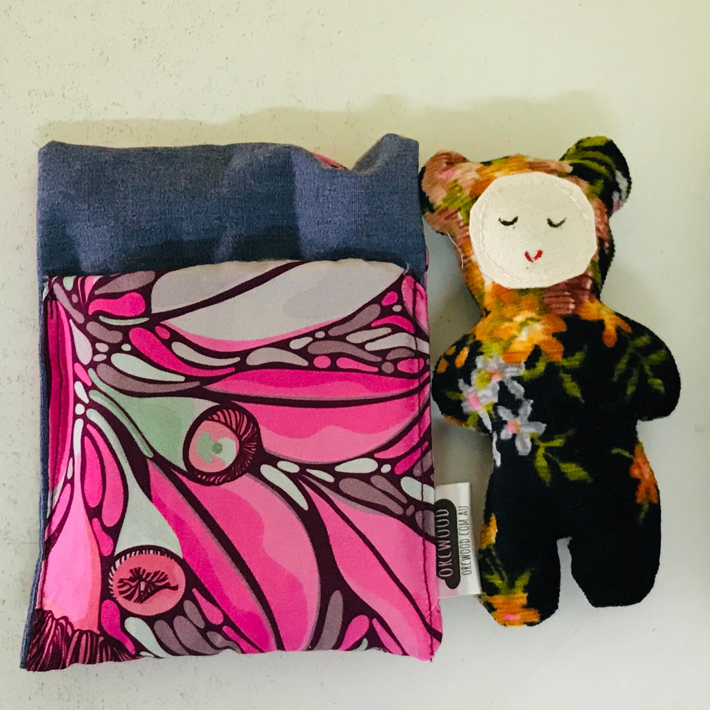 Handmade OOAK Mini Sleepy Bear with Sleeping Bag