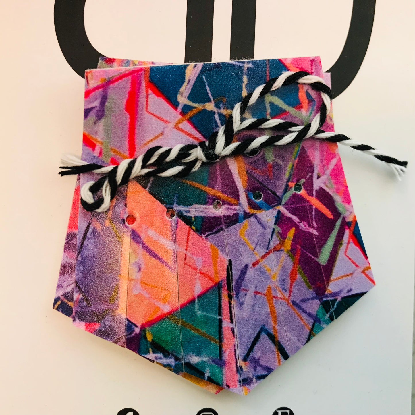 Hand painted leather, faux-leather, perspex & vinyl Shoe Tassel Fringe