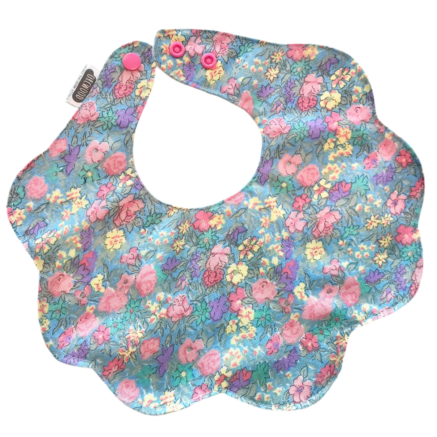 Bibs - Handmade Scalloped baby and toddler bib
