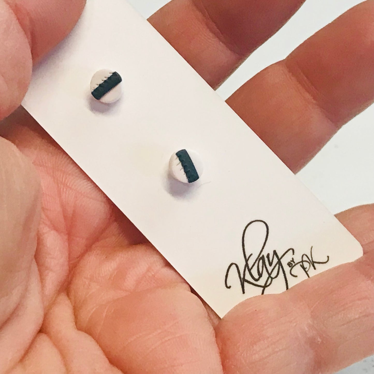 Handmade Polymer Clay Earrings - studs