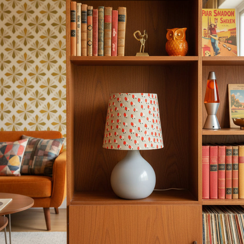 Mini Grey Retro Table Lamp