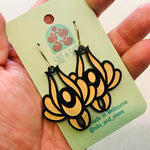 Art Deco Acrylic Earrings - Bloom