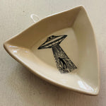 Handthrown Pottery Hexagon & Triangle  Trinket Dishes