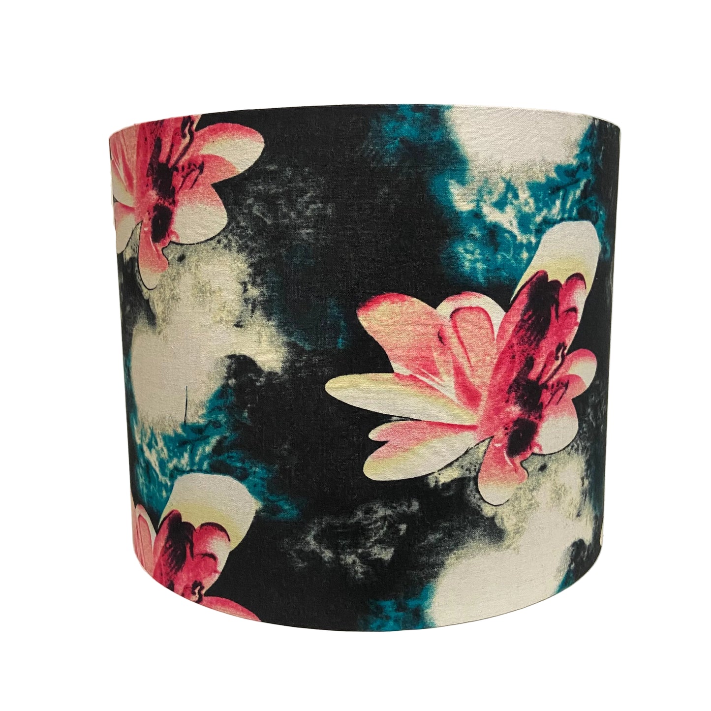 Opaque Pink Glass Table Lamp with Magnolia's Shade (pair available)