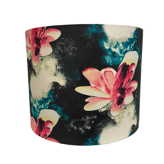 Opaque Pink Glass Table Lamp with Magnolia's Shade (pair available)