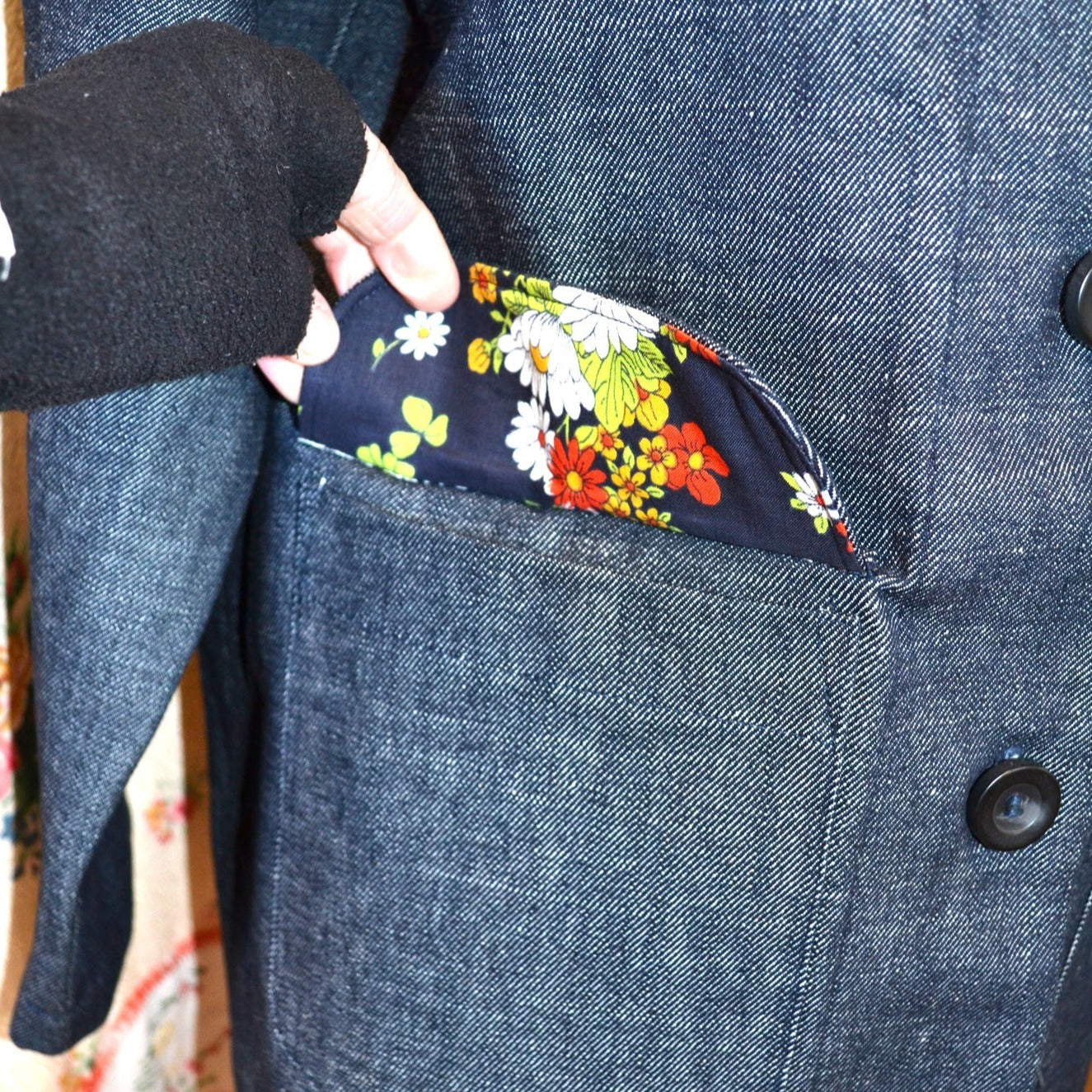 Women's Handmade Denim Utility Jacket