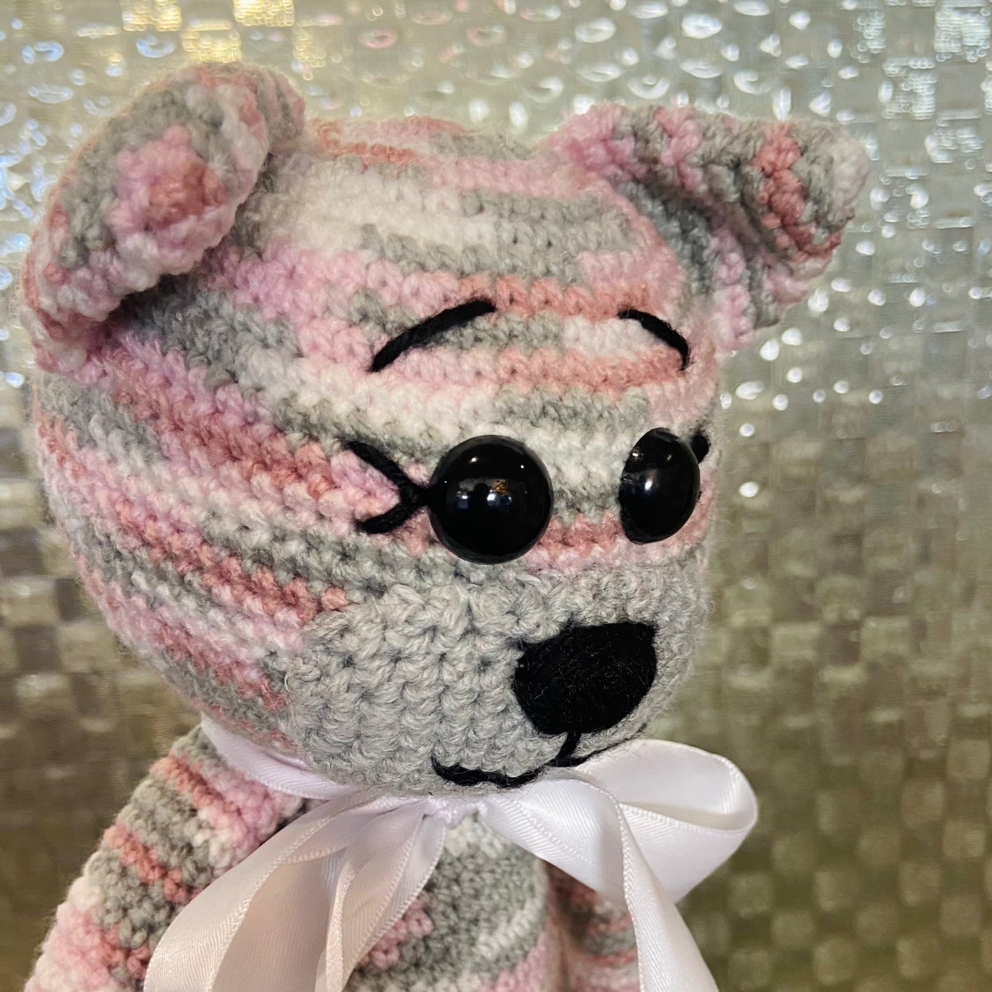 Crochet Stripey Cat Toy