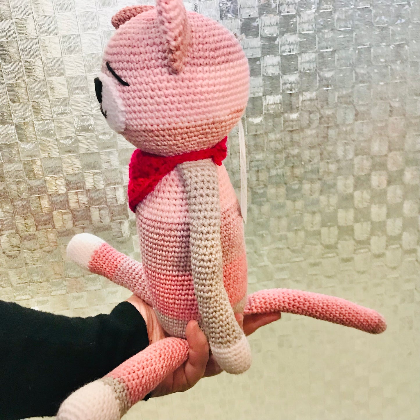 Crochet Stripey Cat Toy