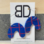 Handmade Painted Leather Earrings - My People