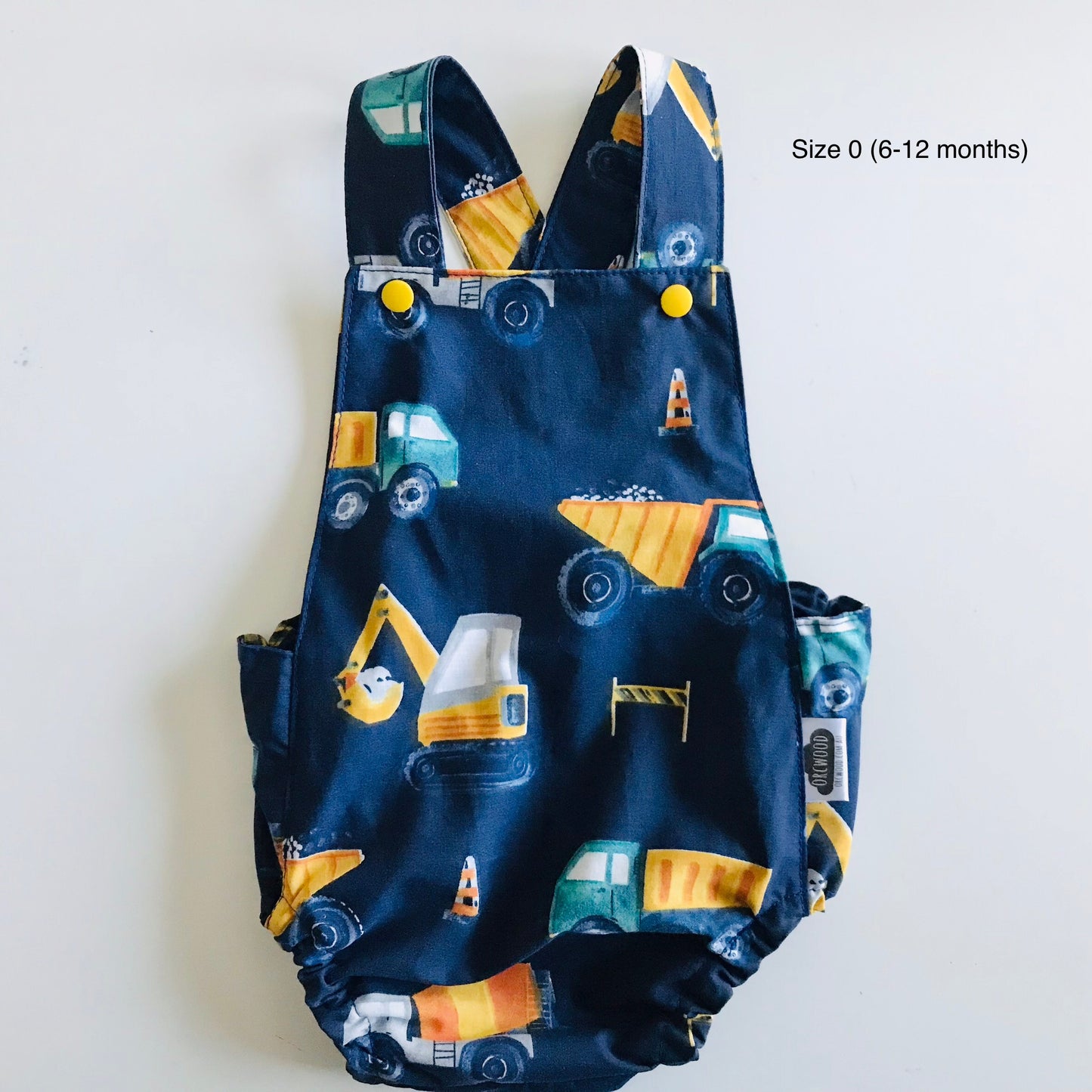 Baby Toddler Summer Romper - Diggers & Trucks