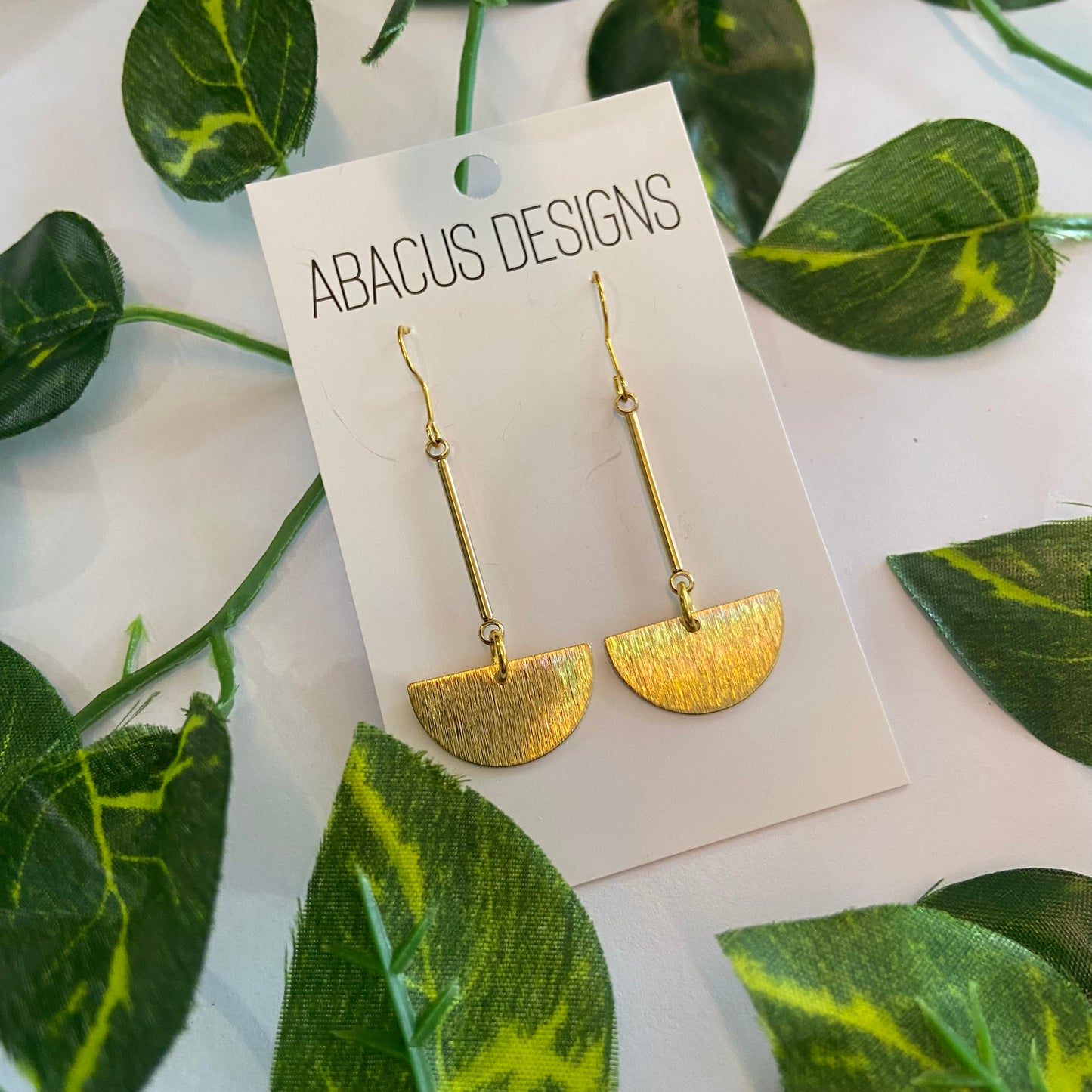 Brass Dangle Earrings