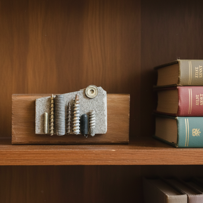 Found Object Sculpture - Miniature City 1: Full Moon