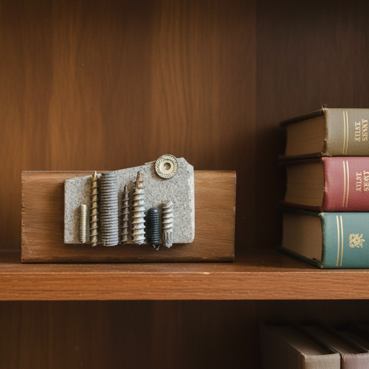 Found Object Sculpture - Miniature City 1: Full Moon