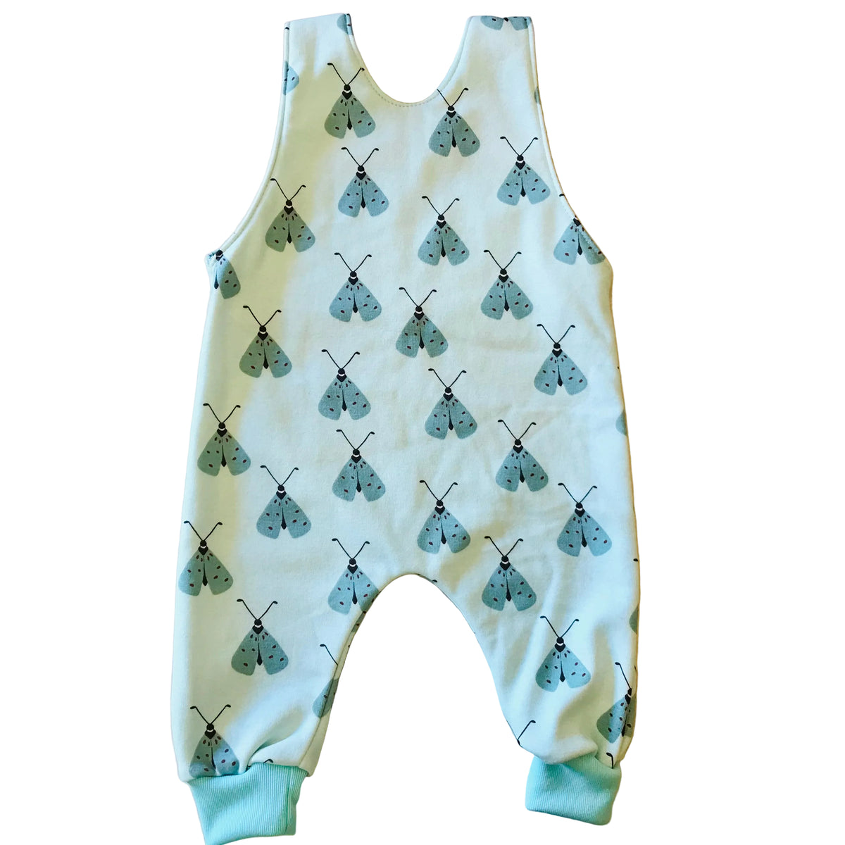 Baby Toddler Long Romper - Moths (fleece)