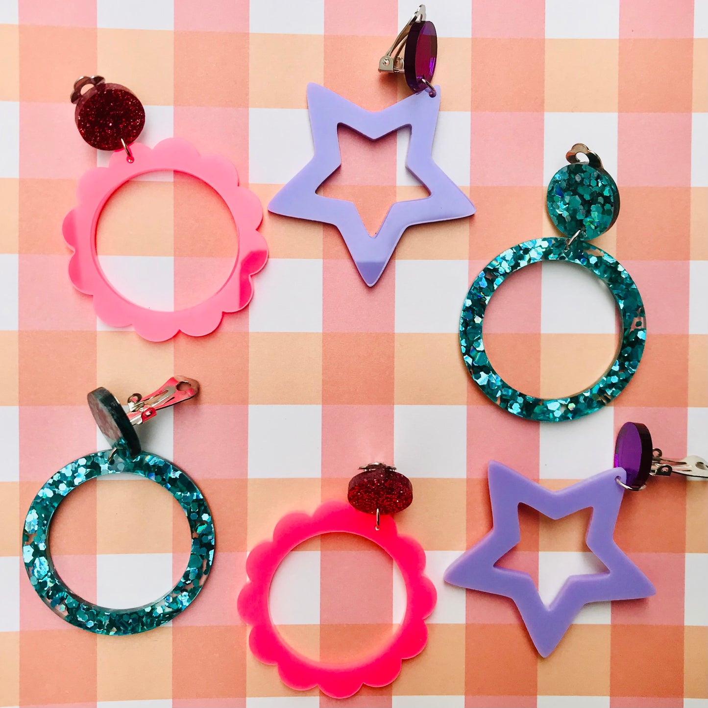 Clip On Dangle Earrings