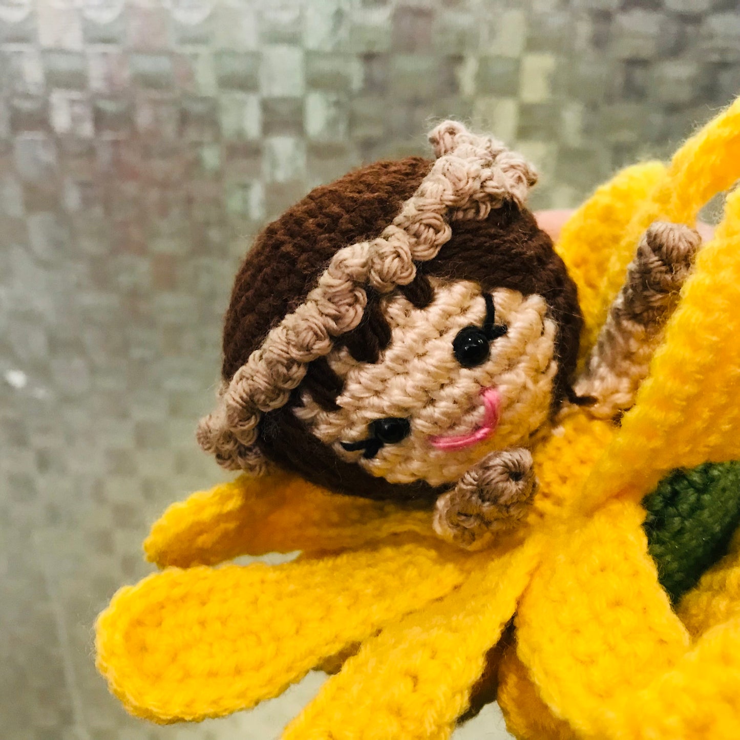 Crochet Hiding Fairy Flower