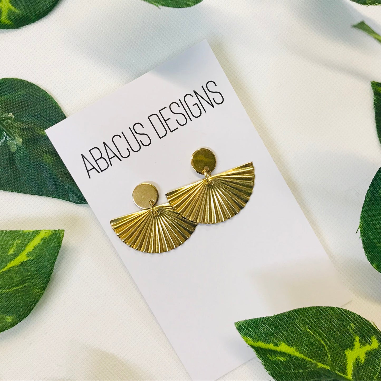 Brass Dangle Earrings