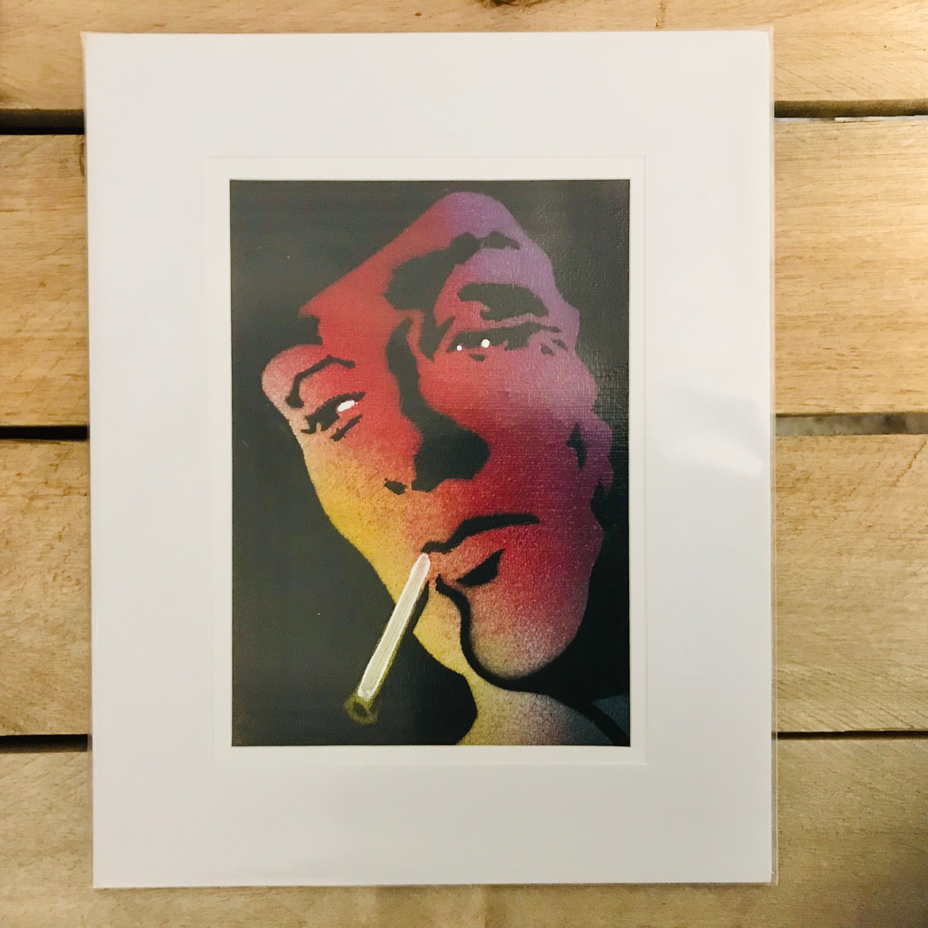 Persons of Interest Artwork - ROBERT MITCHUM IN RED (unframed)