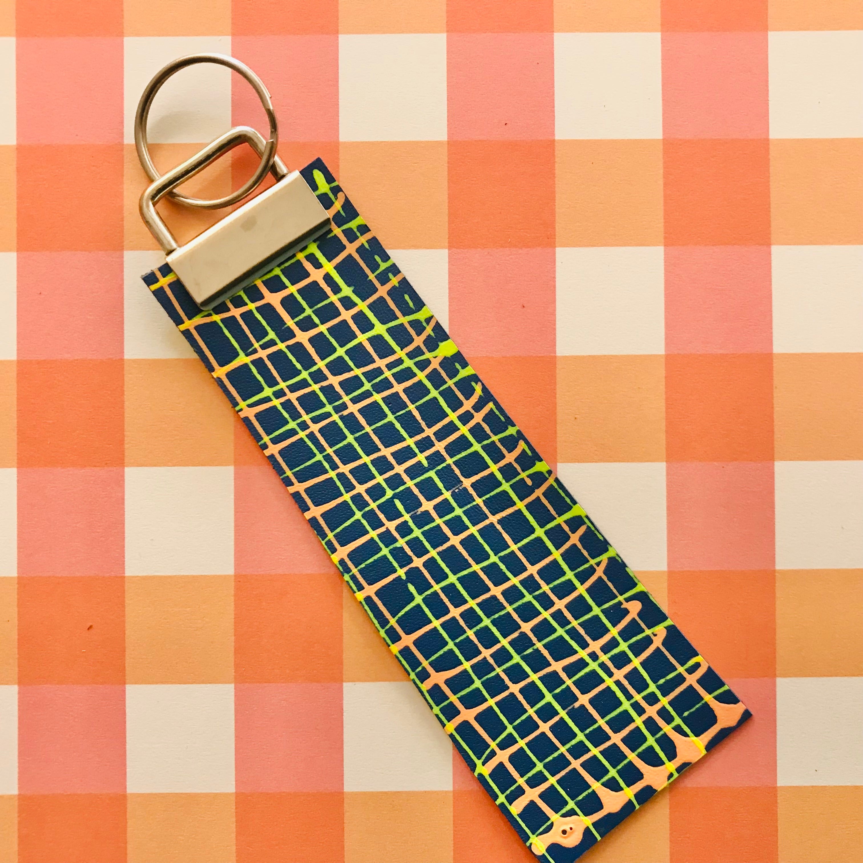 Handpainted Leather Keysash