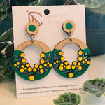 Handpainted Laser Cut earrings - Novelty Studs
