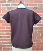 Women's Handmade Rider Vest - Aubergine Wool