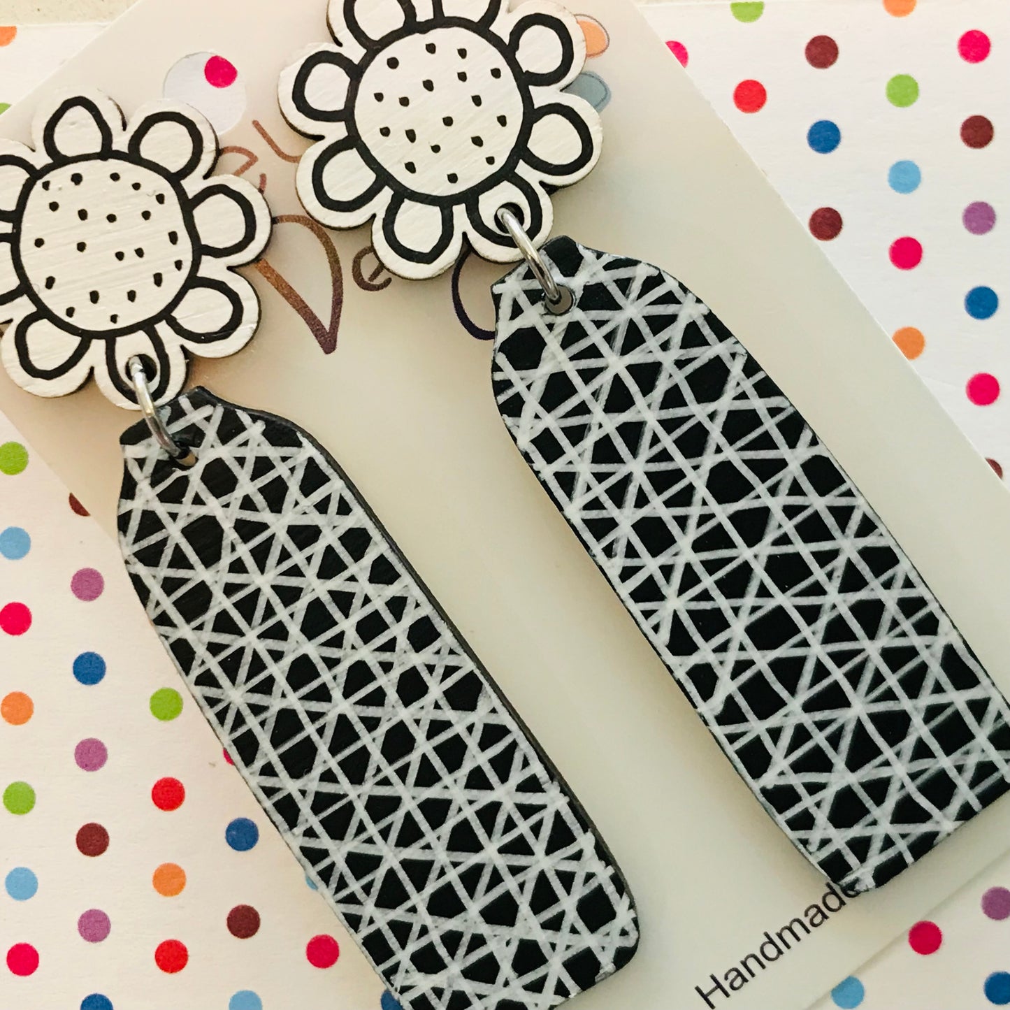 Flower Vase Statement Earrings