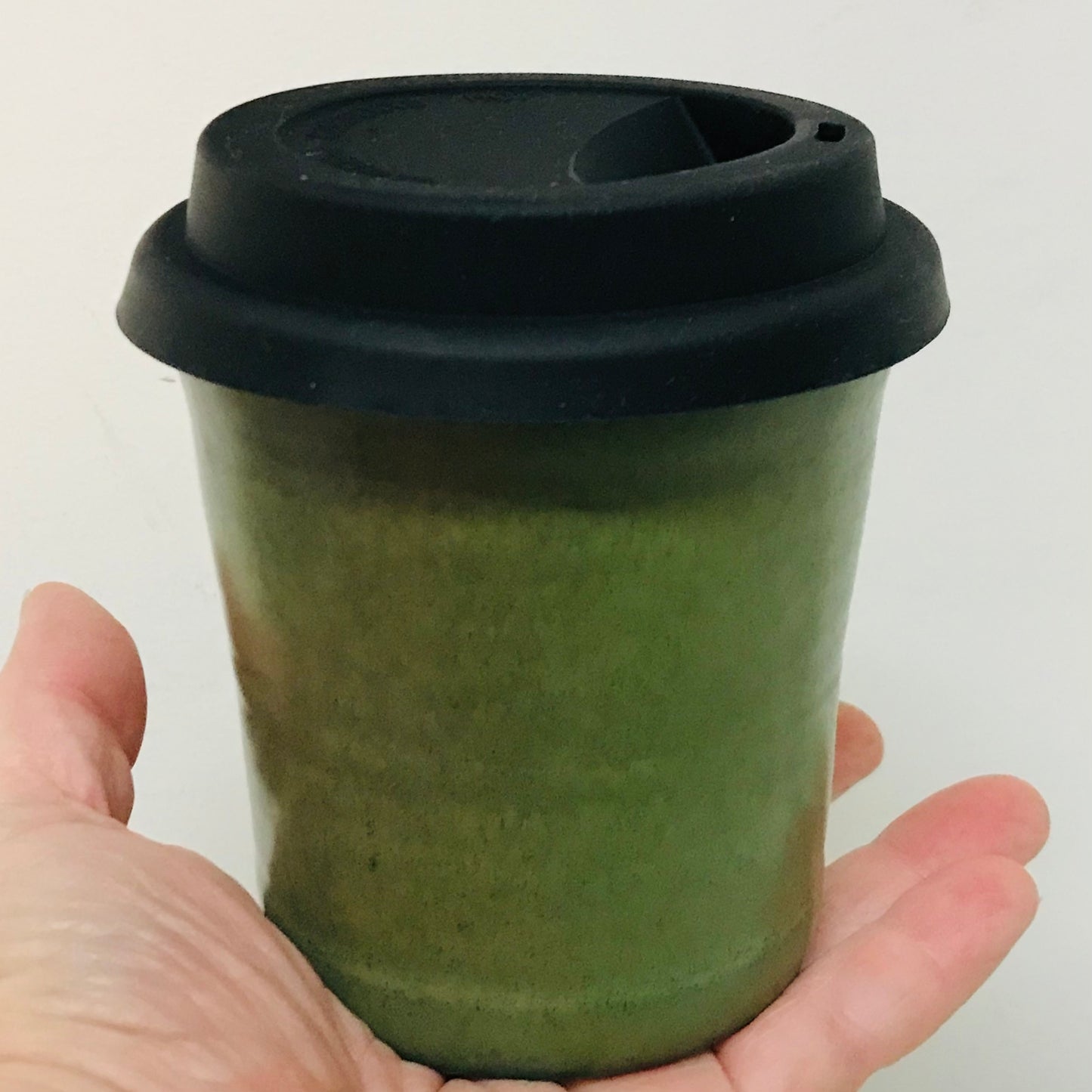 Handmade Travel Cup with Silicone Lid