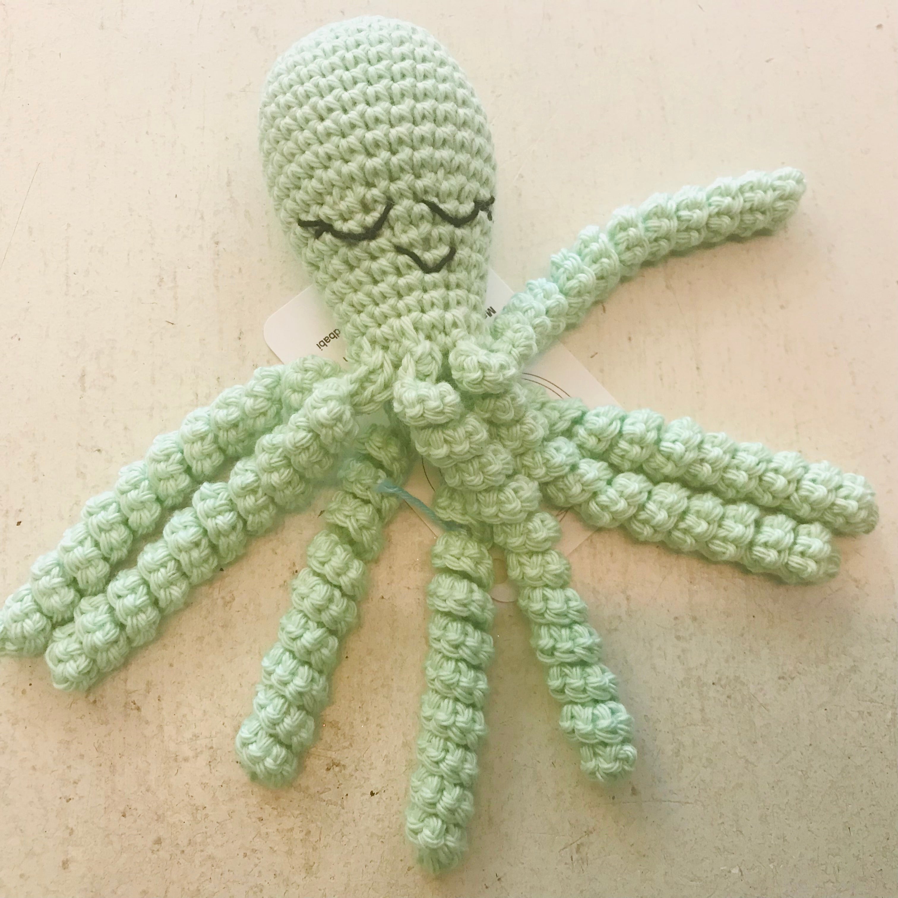 Octopus Crochet Toy - 100% cotton for Premmies & Newborns