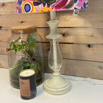 Ornate Lamp with Retro Floral Shade