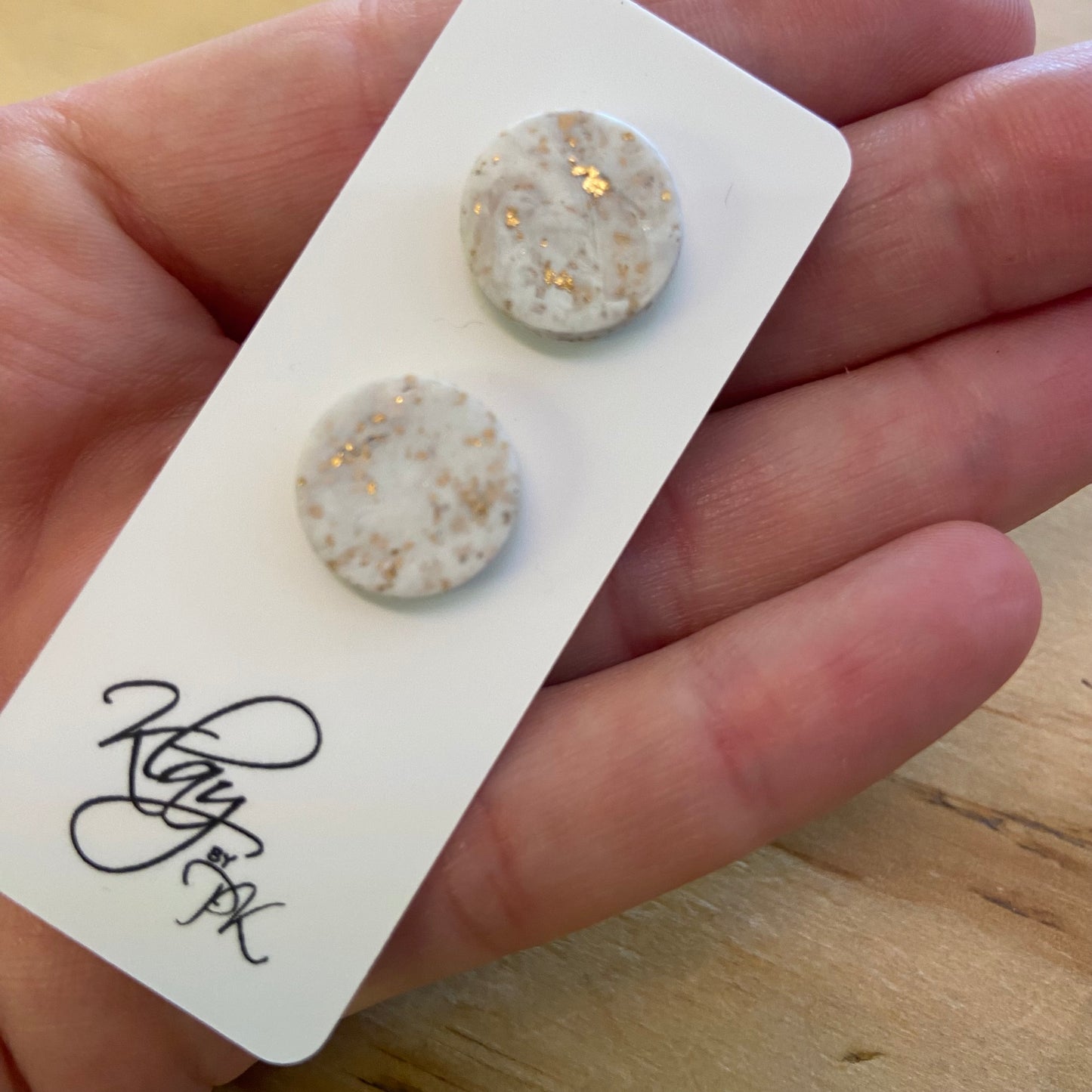 Handmade Polymer Clay Earrings - studs