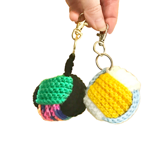 Crochet Ball keyring