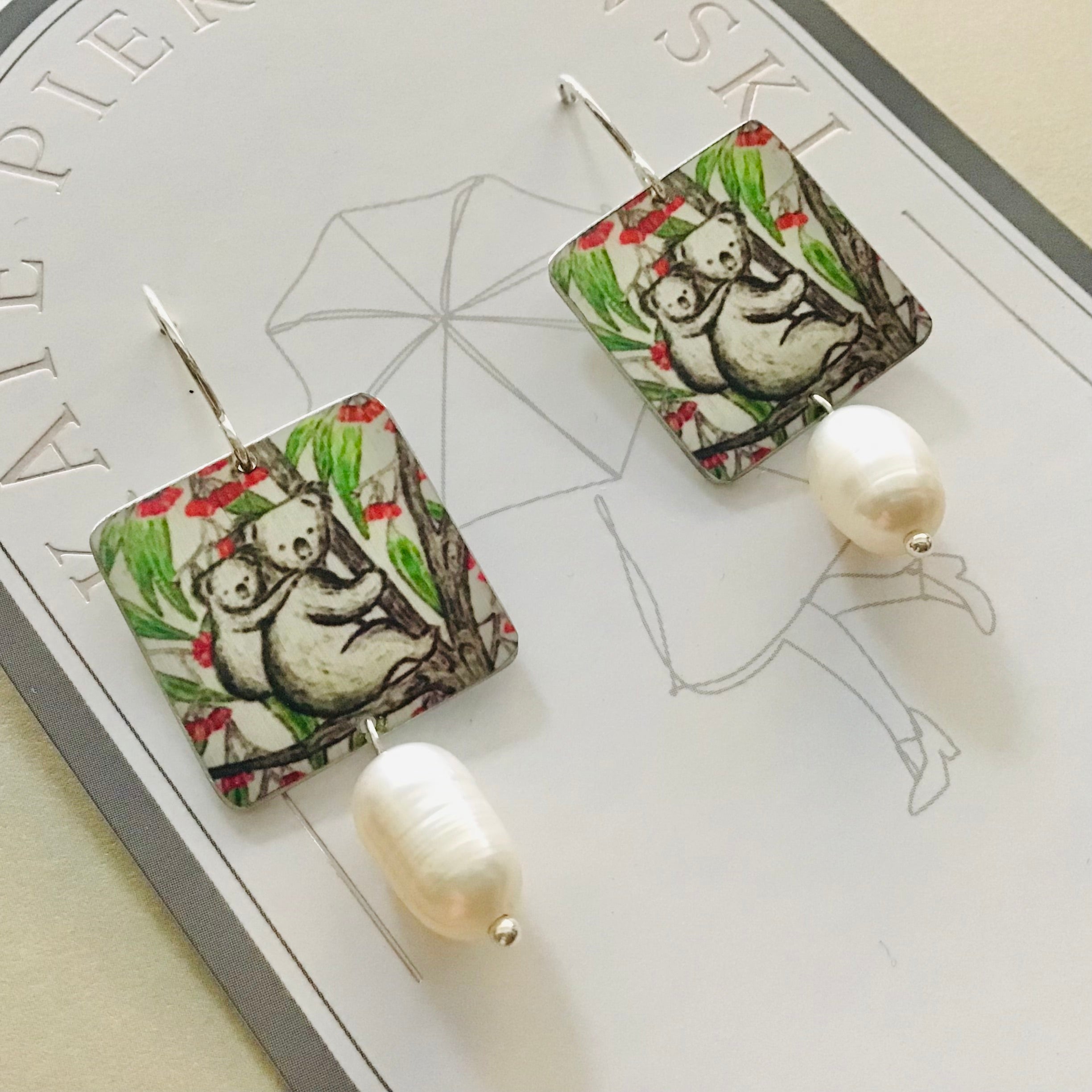 Aluminium Original Art Earrings