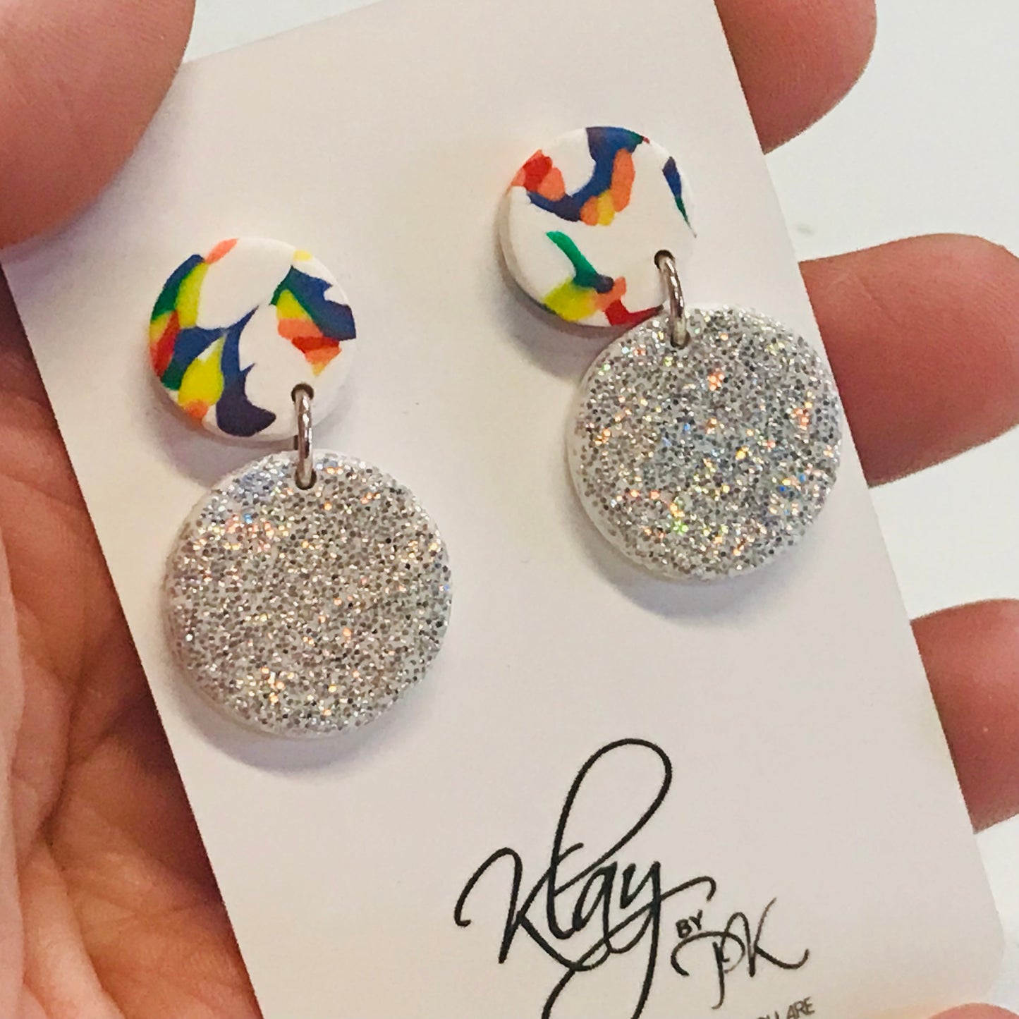 Handmade Polymer Clay Earrings - Tropical