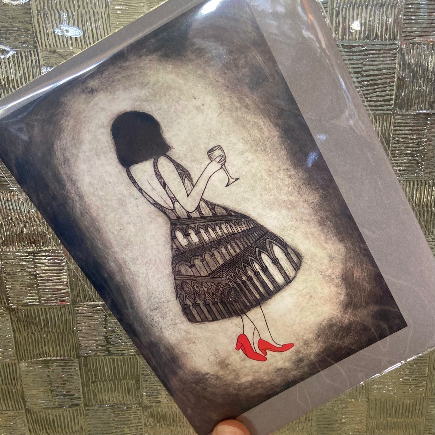 Original Art Print Blank Greeting Cards - individual