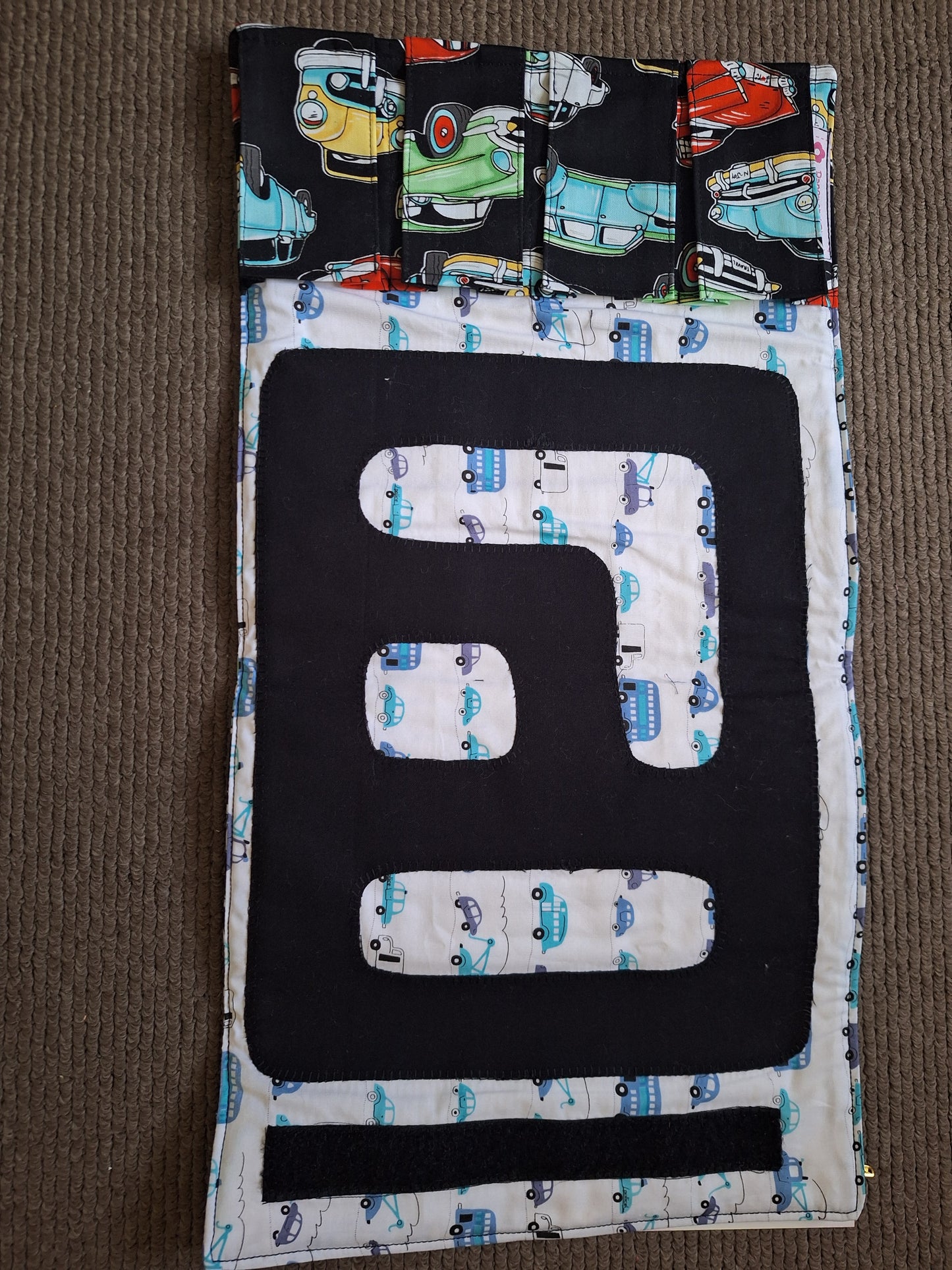 Handmade Fabric Toy Car Travel Roll Wallet