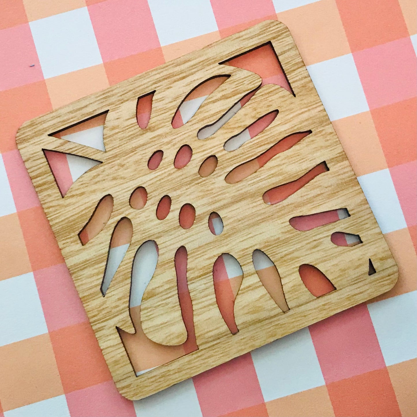 Laser Cut & Engraved Australian Sustainable Timber Individual Coasters