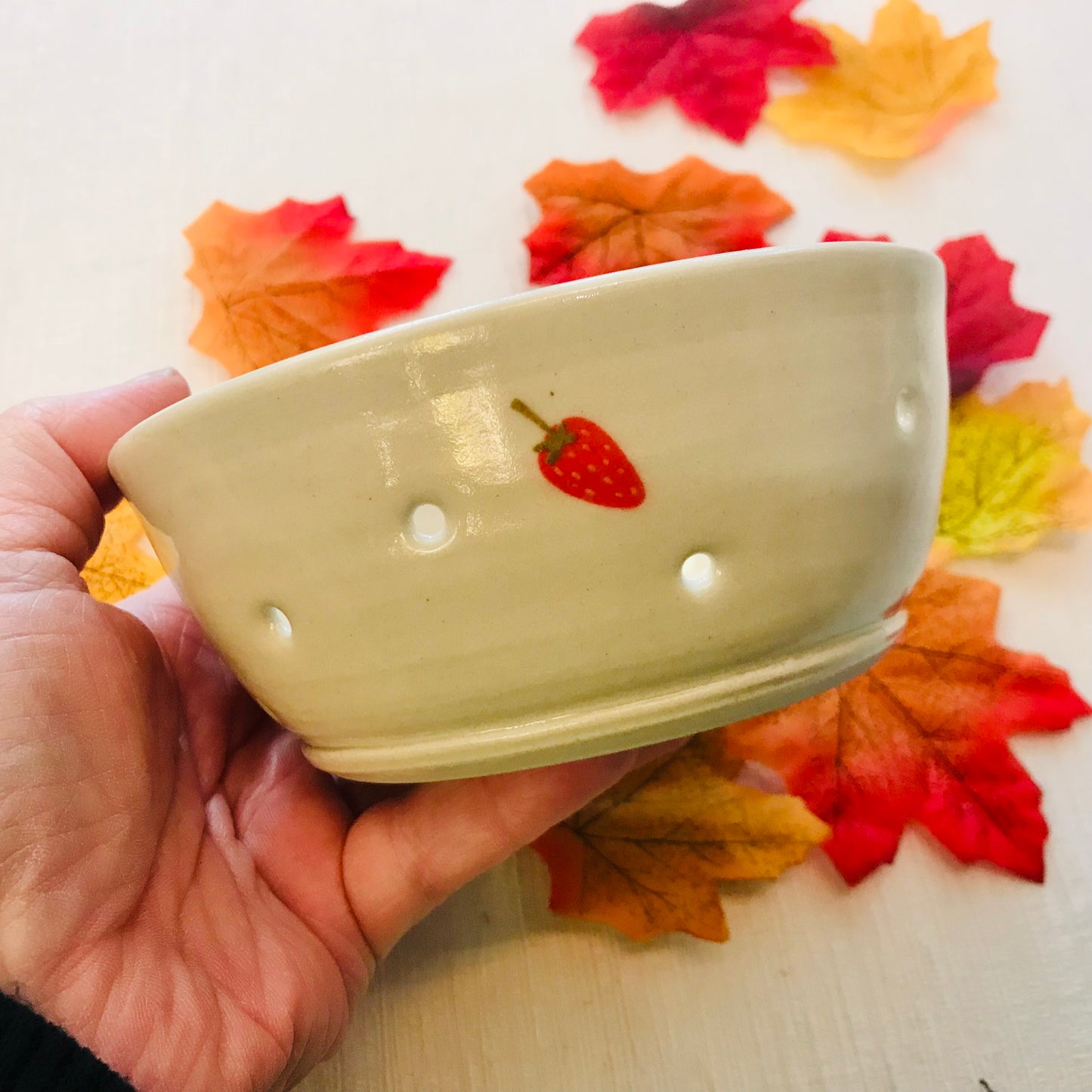 Ceramic Handthrown Berry Bowl