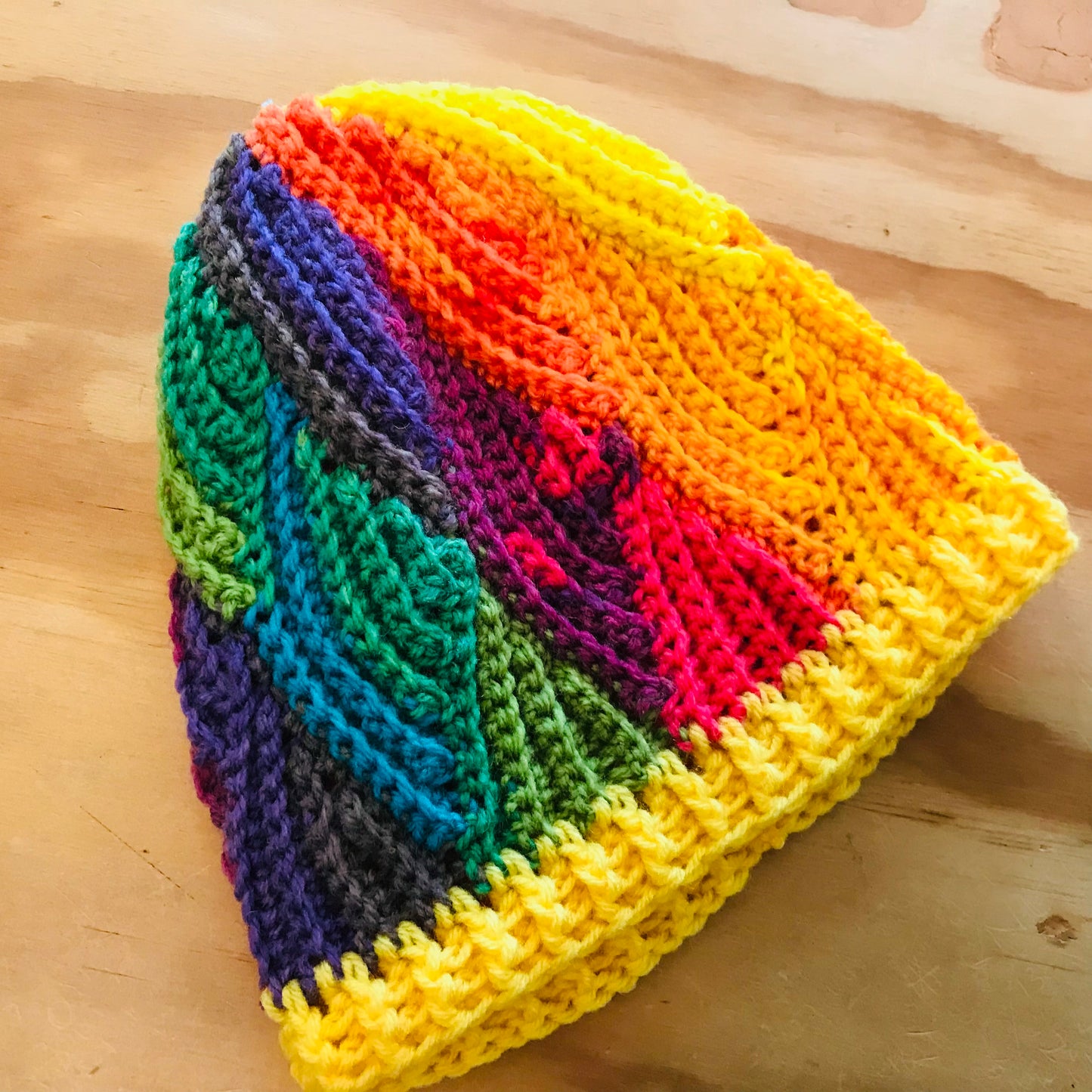 Crochet Wool Blend Beanies - various colours